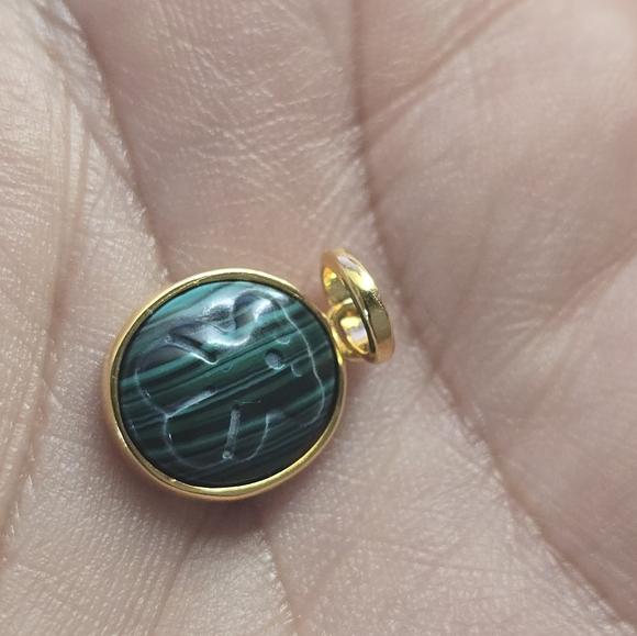 (SOLD)Tous Malachite Bear Pendant - Picture 3 of 4